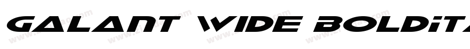 Galant Wide BoldItalic字体转换